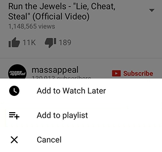 iPhoneでYouTube再生リストを作成する